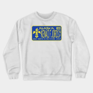 Kenai Fjords National Park license plate Crewneck Sweatshirt